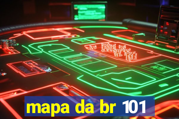 mapa da br 101